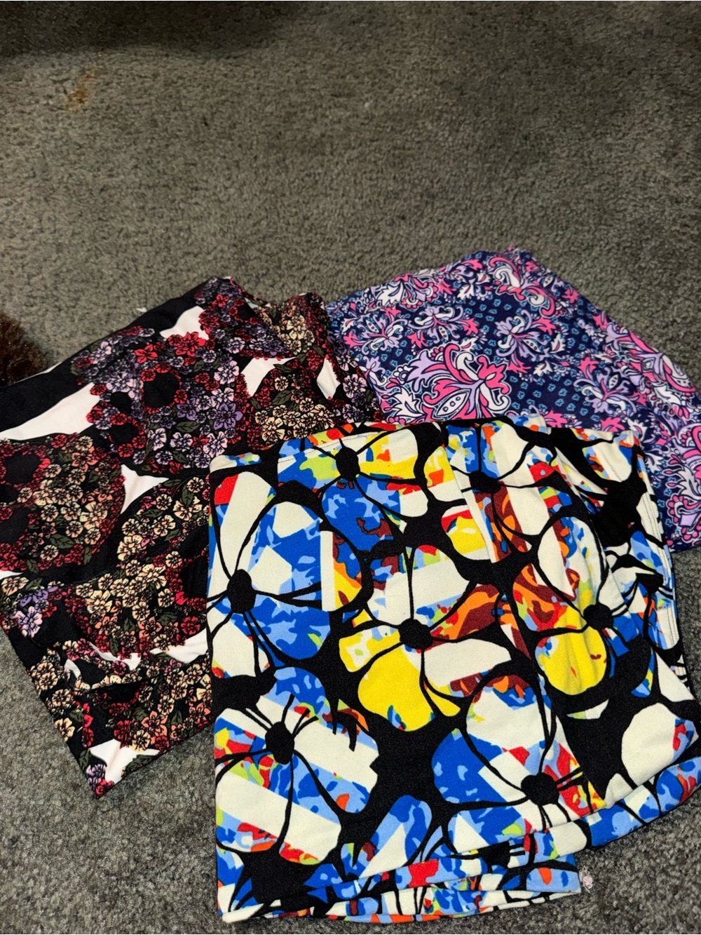 LuLaRoe Leggings Set in Black, Blue, Yellow, Pink, White